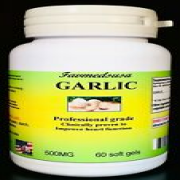 Garlic 500mg, Cholesterol, blood pressure, heart - 60, 120, 180 or 240 soft gels