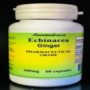 Echinacea + ginger- 60, 120, 180 or 240 Capsules, Flu, sore throat, energy aid