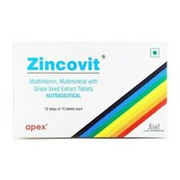 Zincovit Multivitamin Multimineral With Grape Seed Extract Tablets Nutraceutical