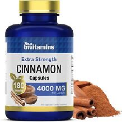 Cinnamon Capsules 4000 MG - 180 | Ceylon & Cassia Cinnamon