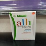 Alli Weight Loss Diet Aid Orlistat 60 mg 120 Capsules Refill Pack - Exp 8/2025
