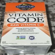 Garden of Life Vitamin Code Raw Vitamin C 120ct Immune Support Read Exp