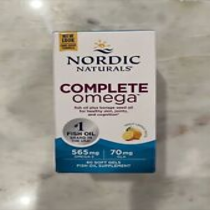 Nordic Naturals Complete Omega D3 Heart Immune Skin Mood Support 60 Ct Exp 01/26