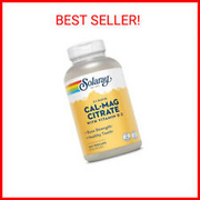 Solaray Calcium Magnesium Citrate 2:1 Ratio with Vitamin D2, Healthy Bone, Muscl
