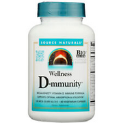 Source Naturals Wellness D-mmunity Vitamin D 5000 IU 60 Capsules
