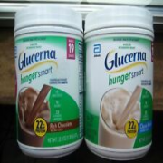 LOT OF 2 GLUCERNA Hunger Smart Snack Replacement ASSORTED Flavors 22.3 oz