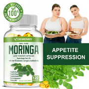 Moringa 1000mg - Antioxidant Rich,Weight Loss,Superfood,Greens Supplement 120pcs