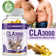 CLA 3000 -Weight Loss,Lean Muscle,Burn Fat- Non-Stimulating Safflower Oil 120pcs