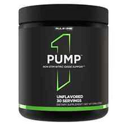RULE 1 Pump 30 serv Unflavored Stimulant Free Pre Workout 231g