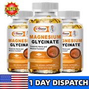 Magnesium Glycinate 120 Capsules 400mg For Improve Sleep,Stress,Anxiety Relief