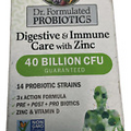 Garden of Life Probiotics Digestive & Immune Care w/Zinc Exp12/24 #8919