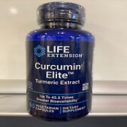 Life Extension Curcumin Elite Turmeric Extract 60 veg caps Exp 12/2025
