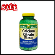 Spring Valley Calcium Citrate Tablets Dietary Supplement 600 Mg 300 Count