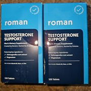 2  Roman Testosterone Booster Male Enhancement Support 120 Ct Exp 12/2024