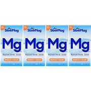 Slow Mag Magnesium Chloride and Calcium 60 Tablets Each (Value Pack of 4)