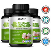 Unflavored Garlic Extract 5500 Mg Cholesterol and Antioxidant Supplement