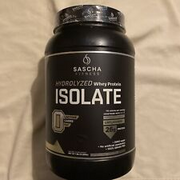 Sascha Fitness Whey Protein Isolate Powder, 2 lbs Unflavored Exp 06/26