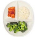 Portion Control Plate (PORCELAIN) for Adults - Diabetic & Bariatric Diet