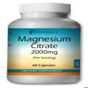 Magnesium Citrate 2000mg - Non-GMO Premium Quality 60 Capsules By Sunlight
