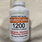 Nuturna Neuroturna 1200mg Pure Alpha Lipoic Acid 180 Caps Exp 08/26