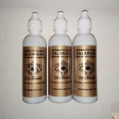 3 Valerian Extract Drops Extracto de Valeriana Insommia Anxiety Gotas 2oz- 3Pack