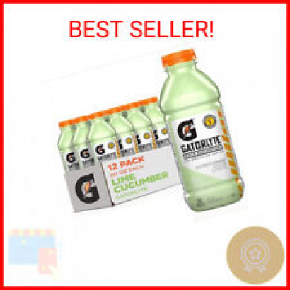 Gatorlyte Rapid Rehydration Electrolyte Beverage, Lime Cucumber, 20oz Bottles (1