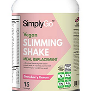 Slimming Shake for Vegans | Dairy-Free | Low in Calories | Made in The UK (Strawberry)