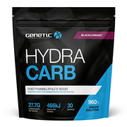 Carbohydrate Powder - Genetic Supplements - Pre-Workout - Post-Workout - Hydration Powder - Blackcurrant - 960g