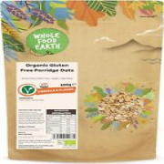 Wholefood Earth Organic Gluten Free Porridge Oats ? 500g | GMO Free | Vegan |