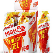 HIGH5 Energy Gel Caffeine Quick Release Energy On The Go from Natural Fruit 20 x