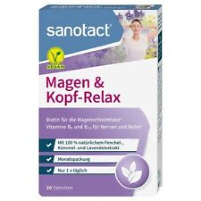 Sanotact Stomach & Kopf-Relax With Lavender Fennel Caraway Nerves & Calm Mhd :