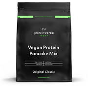 Protein Works Veganer Protein Pancake Mix | Wenig Zucker, hoher Proteingehalt, langsam freigesetzte Kohlenhydrate, Original Klassiker, 500g