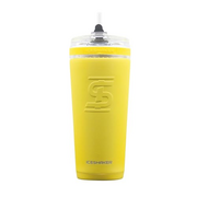 Ice Shaker 740 ml Flex-Shaker-Flasche, isolierte Edelstahl-Wasserflasche mit Strohhalm, wie auf Shark Tank gesehen