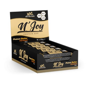 XXL Nutrition - N'Joy Protein Bar - Der Leckerste Proteinriegel, Eiweißriegel, Protein Riegel, Weniger Zucker, Mehr Geschmack - 15 pack - Peanut Butter & Caramel