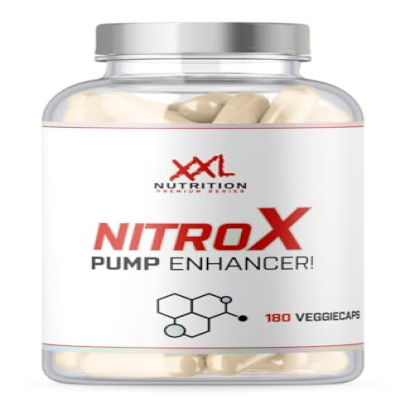 XXL Nutrition - NitroX - Pump Booster, All-in-One-Kreatin & N.O.-Formel - 180 Kapseln