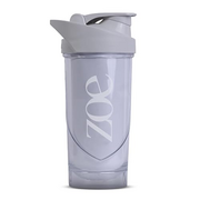 Shieldmixer HERO PRO, zoe, White, 700 ml - Tritan-Shaker mit Sidekick-Sieb und kratzfestem Design - BPA Frei - Fitness Trinkflasche - Gym Zubehör