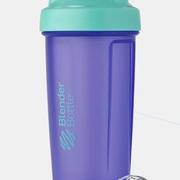 BlenderBottle Classic Loop Top Shaker Bottle, Perfect for Protein Shakes and Pre Workout 28-Ounce, FC Teal Purple (Neon Spring)