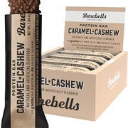 Barebells Protein Bars Caramel Cashew - 12 Count, 1.9oz Bars with 20g of High Protein - Chocolate Protein Bar with 1g of Total Sugars - Perfect on The Go Protein Snack & Breakfast Bar…