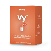 Truvy Vy Dual Appetite Suppressant for Weight Loss - 30-Day Kit - Energy & Metabolism Booster - Food Dietary Supplements for Women & Men - 1 Box of Vy™ (56 Capsules)