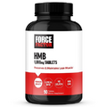 FORCE FACTOR HMB Supplement to Preserve Lean Muscle, Support Workout Recovery, and Prevent Muscle Protein Breakdown, Clinical Dose, Premium Quality, Non-GMO, 90 Tablets