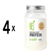 (1800 g, 41,79 EUR/1Kg) 4 x (HEJ Natural Natural Whey Protein (450g) Cookie Dou
