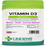 Lindens Hohe Stärke 5000IE Vitamin D3-Kapseln D D-3 Sonnenschein