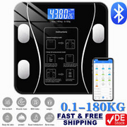 Personenwaage Digital Bluetooth Körperfettwaage APP Smart Waage 0.1kg - 180kg