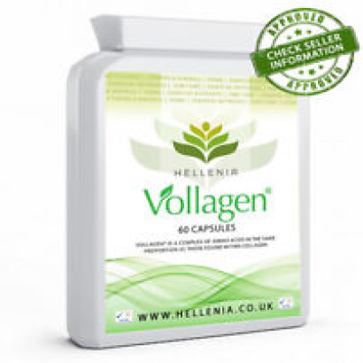 Hellenia Vollagen® 500mg - 60 Capsules - "Vegan Collagen"