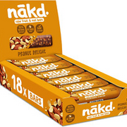 Nakd Peanut Delight Natural Fruit & Nut Bars - Vegan - Healthy Snack - Gluten -