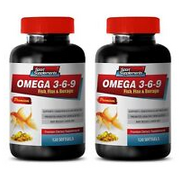 eye support - Fish Oil 1200mg OMEGA 3 6 9 - weight loss pills - 2 Bottles