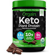 Organic Vegan Keto 10 G Plant Based Protein Powder- Chocolate Flavor 15.5 Oz