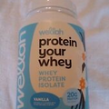 Wellah Your Whey (30 Servings, Vanilla) - Whey Protein Isolate Protein Exp 12/26