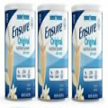 Ensure Original Nutrition Powder Vanilla 14 oz 3-pack 3 cans Exp 12/25 Free Ship