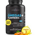 Livingood Daily Omega 3 6 7 9 Plus Turmeric Curcumin - Omega 3 Fish Oil (EPA ...